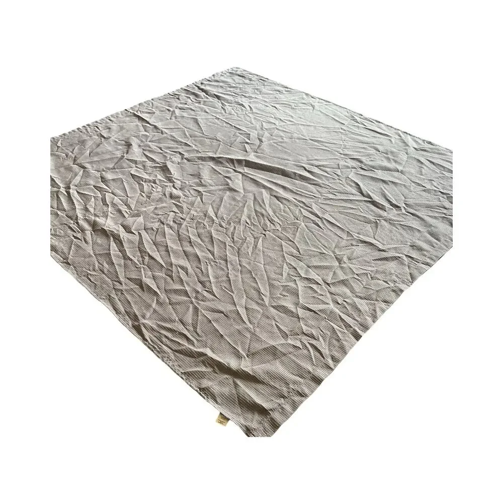 Mainstays Waffle Weave Textured Fabric Shower Curtain